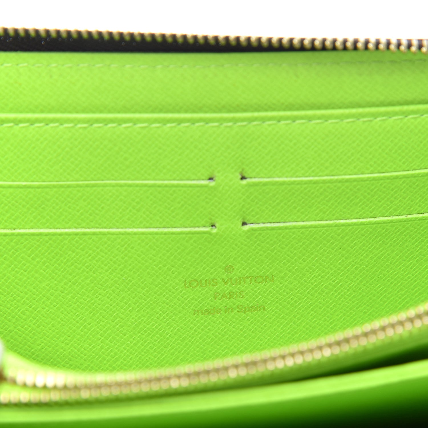 Louis Vuitton Monogram Graffiti Zippy Wallet Green 6 of 7