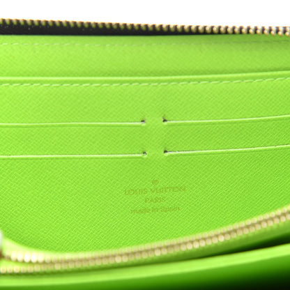 Louis Vuitton Monogram Graffiti Zippy Wallet Green 6 of 7