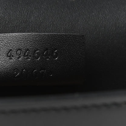Gucci Calfskin Super Mini Sylvie Chain Shoulder Bag Black 7 of 9