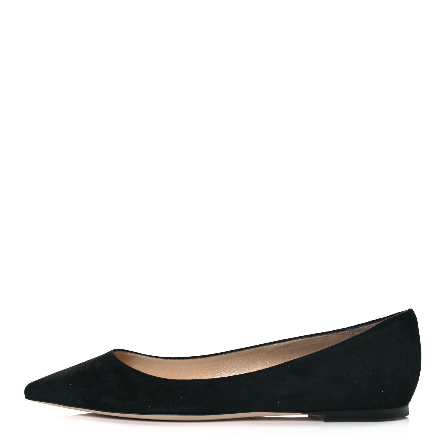 Jimmy Choo Suede Romy Flats 39 Black 1 of 9
