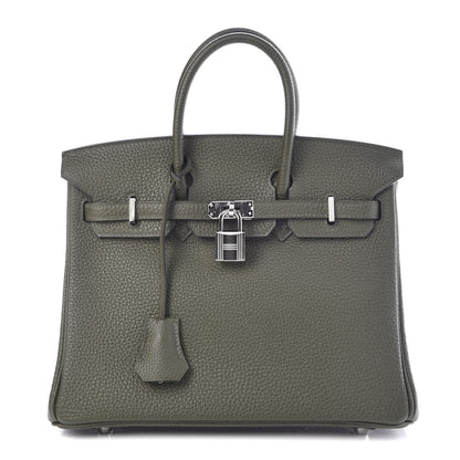 Hermes Togo Birkin 25 Vert Olive 1 of 38