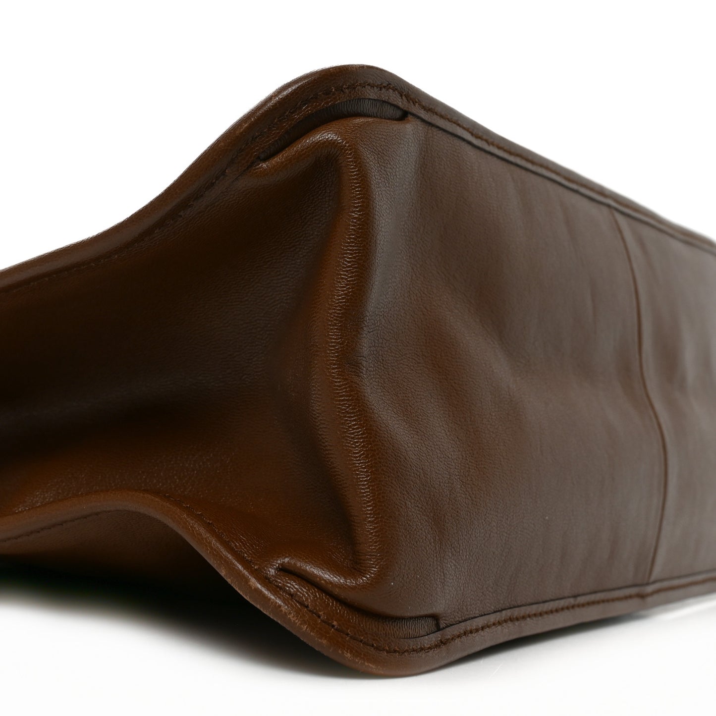 New Sakai Calfskin Lux Horsebit 1955 Tote Bag Brown Sugar