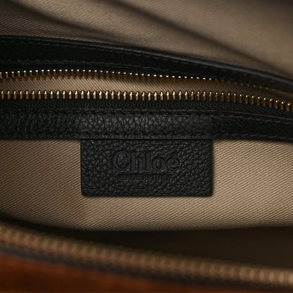 Chloe Suede Calfskin Braided Medium Marcie Double Carry Tan 6 of 8