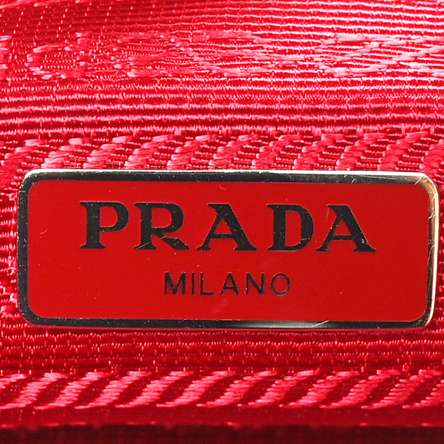 Tessuto Nylon Mini Re-Edition 2000 Bag Rosso