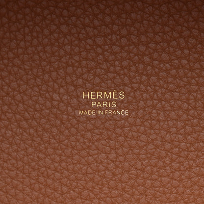 Hermes Taurillon Clemence Picotin Lock 22 MM Gold 6 of 12