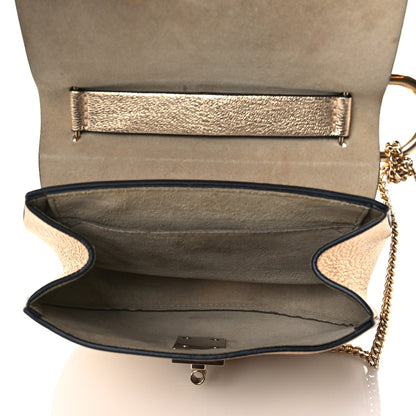 Chloe Metallic Goatskin Mini Drew Shoulder Bag Pale Gold 5 of 12