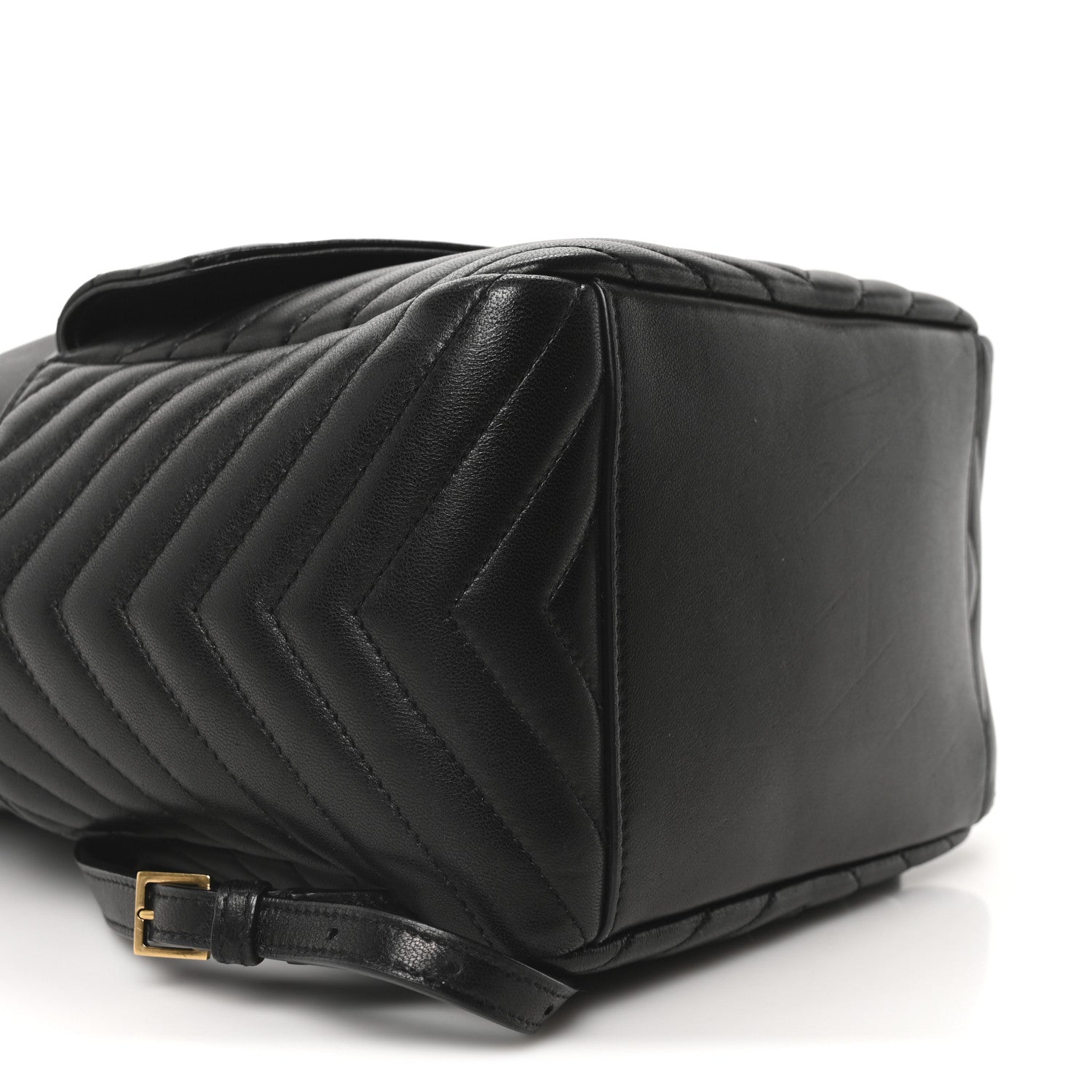Saint Laurent Lambskin Matelasse Monogram Joe Backpack Black 9 of 10