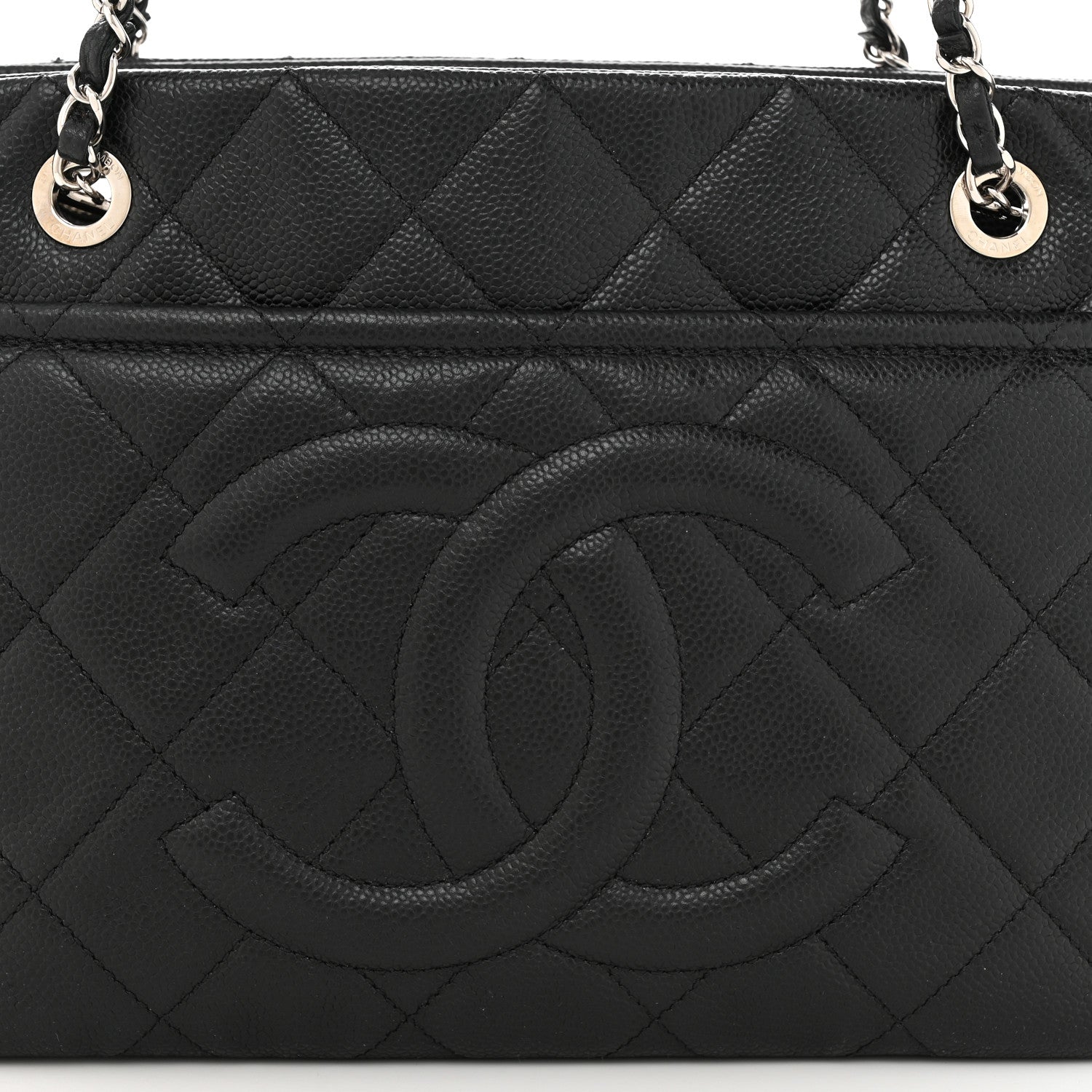 Chanel Caviar Quilted Timeless CC Soft Tote Black 8 of 11
