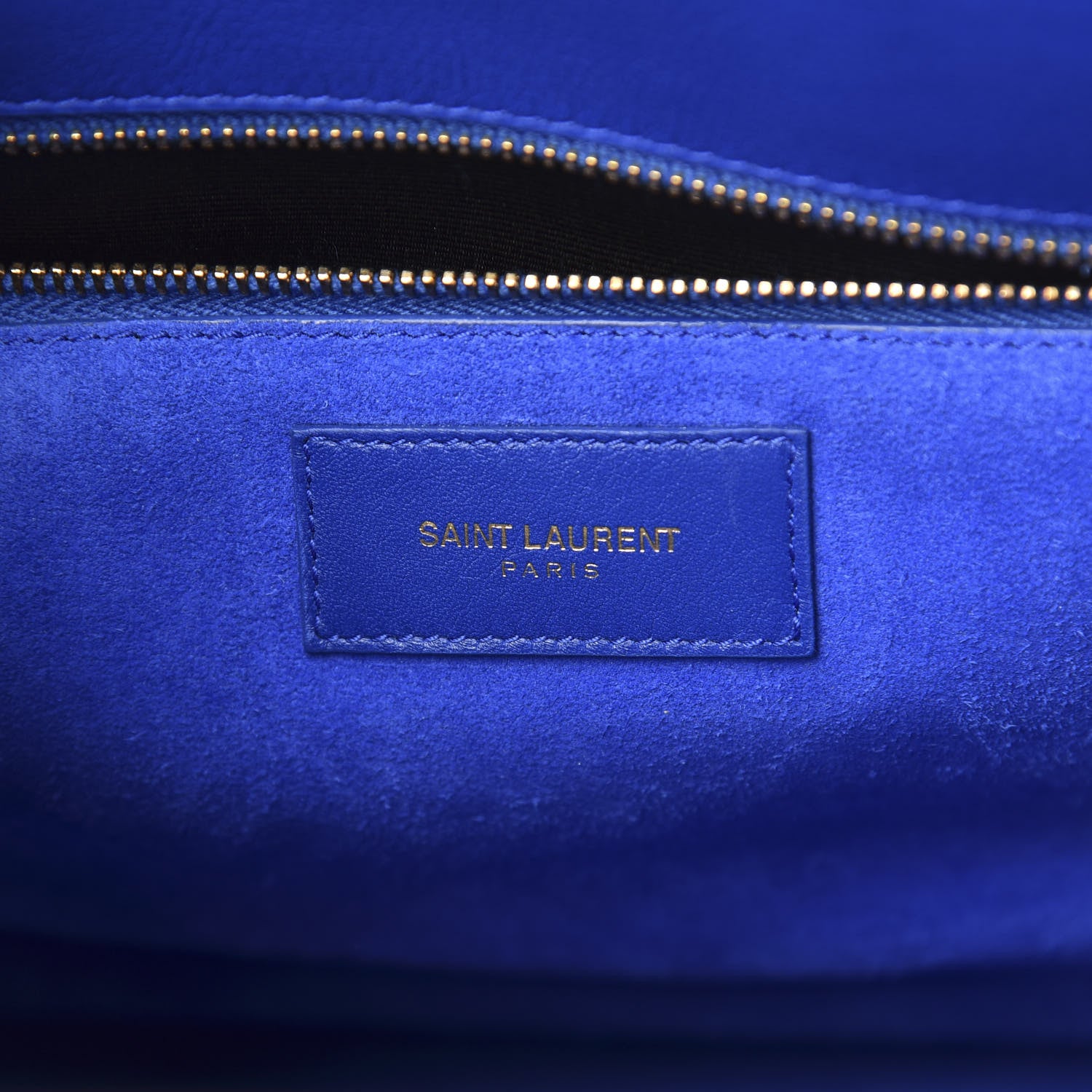 Saint Laurent Calfskin Small Sac De Jour Blue Majorelle 6 of 10