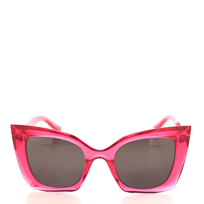 Saint Laurent Acetate Butterfly Frame Sunglasses SL552 Pink 2 of 8
