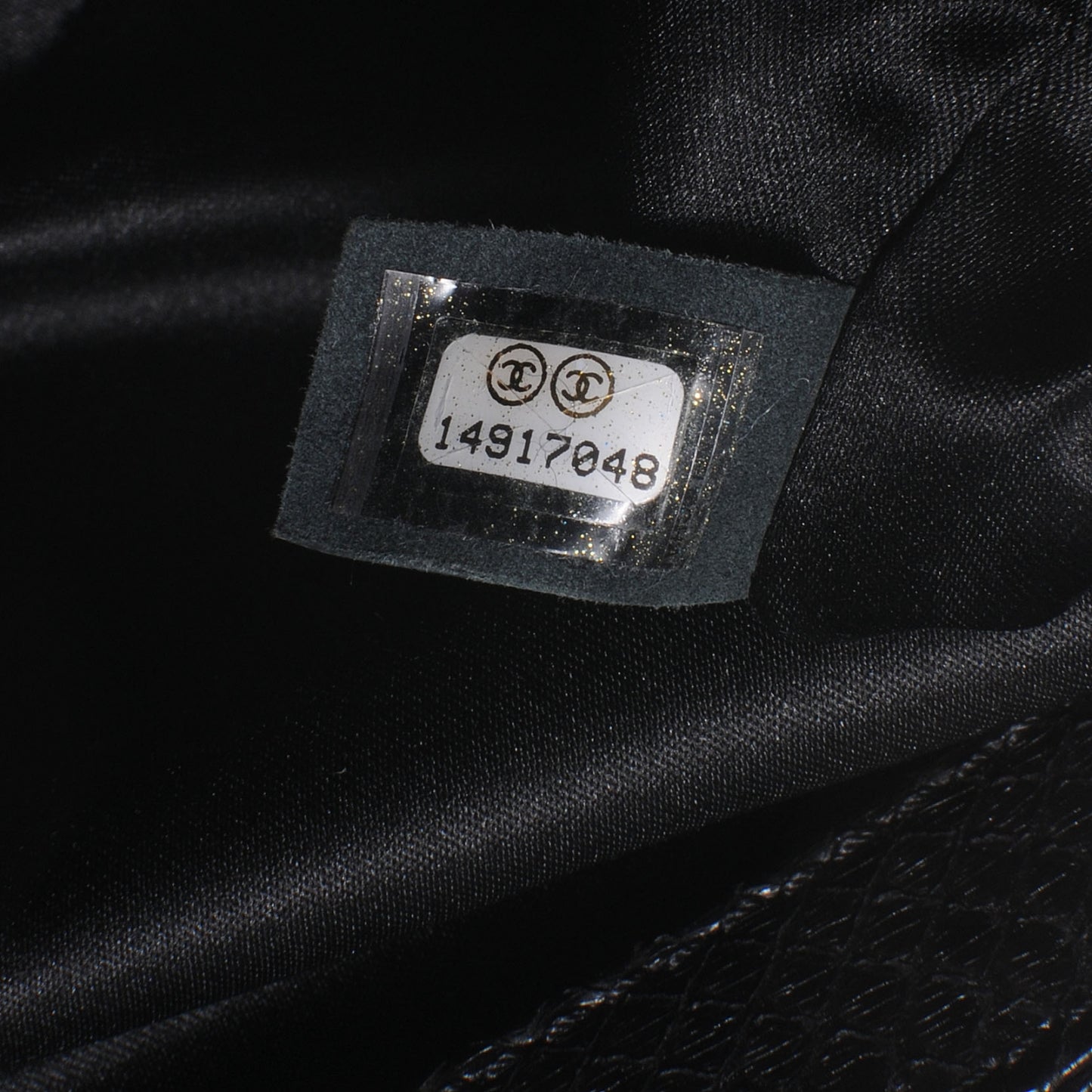 Python Stitch Flap Black