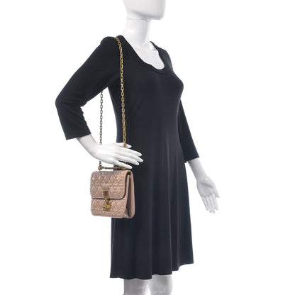 Christian Dior Lambskin Cannage Studded Large Dioraddict Flap Bag Nude 2 of 10
