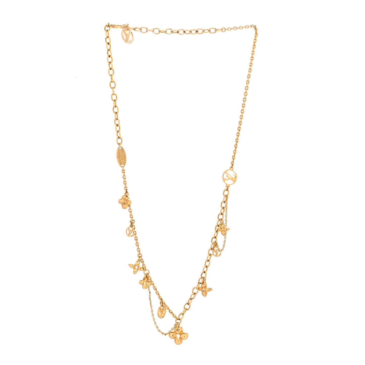 Metal Blooming Supple Necklace Gold