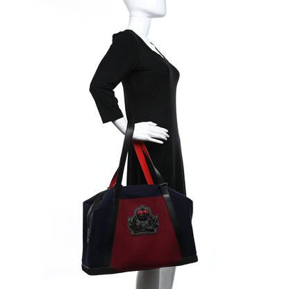 Christian Louboutin Canvas Calfskin Bagdamon Duffle Black 2 of 8