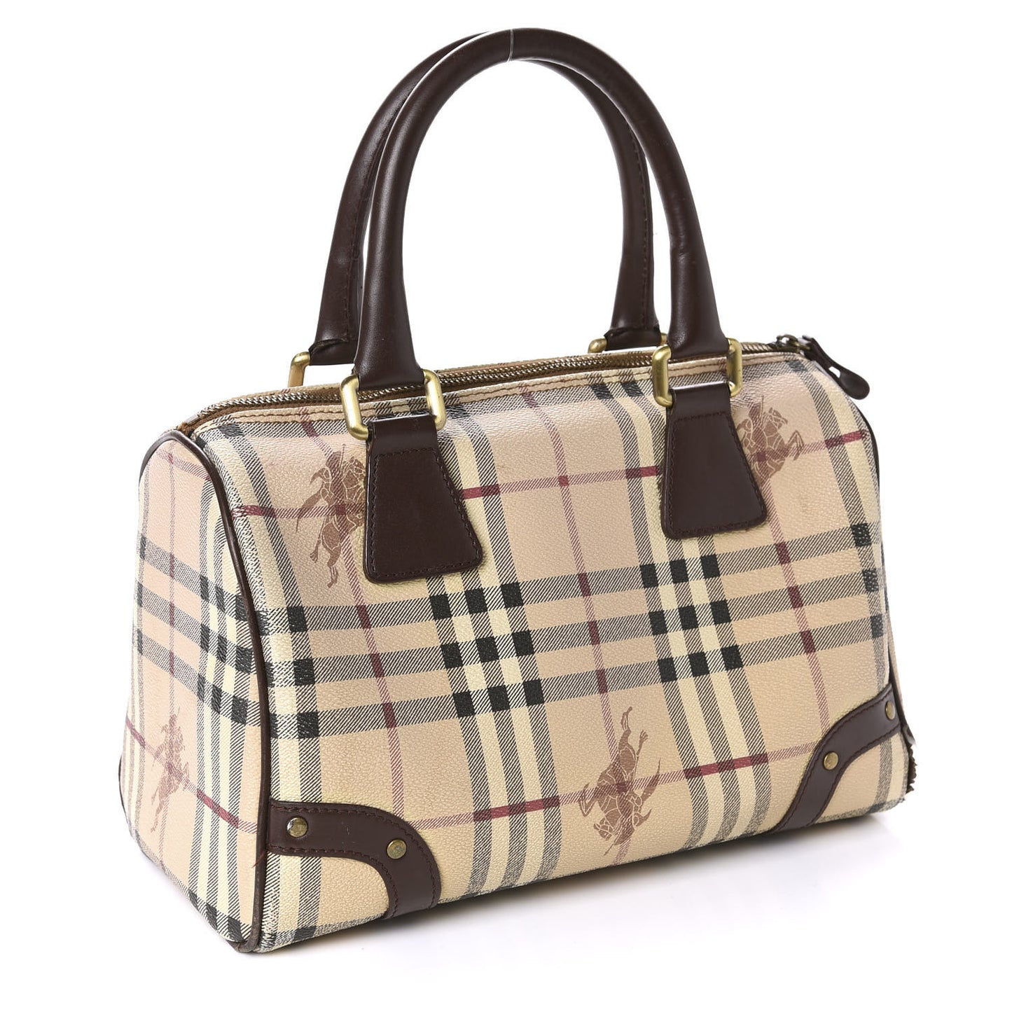 Haymarket Check Studded Bowler Brown