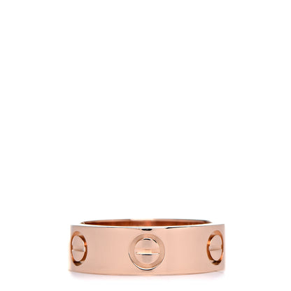 Cartier 18K Pink Gold 5.5mm LOVE Ring 50 5.25 1 of 5