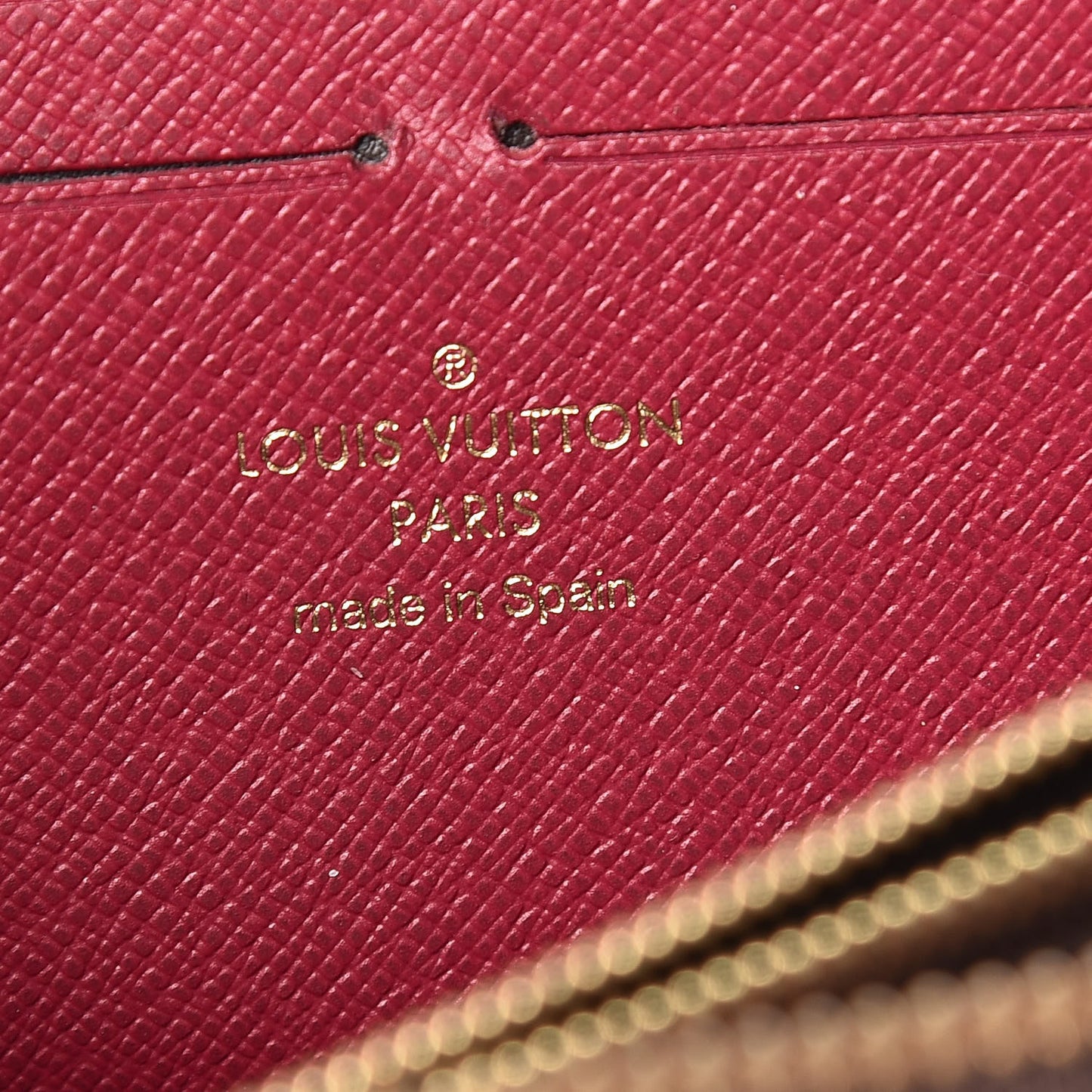 Monogram Clemence Wallet Fuchsia