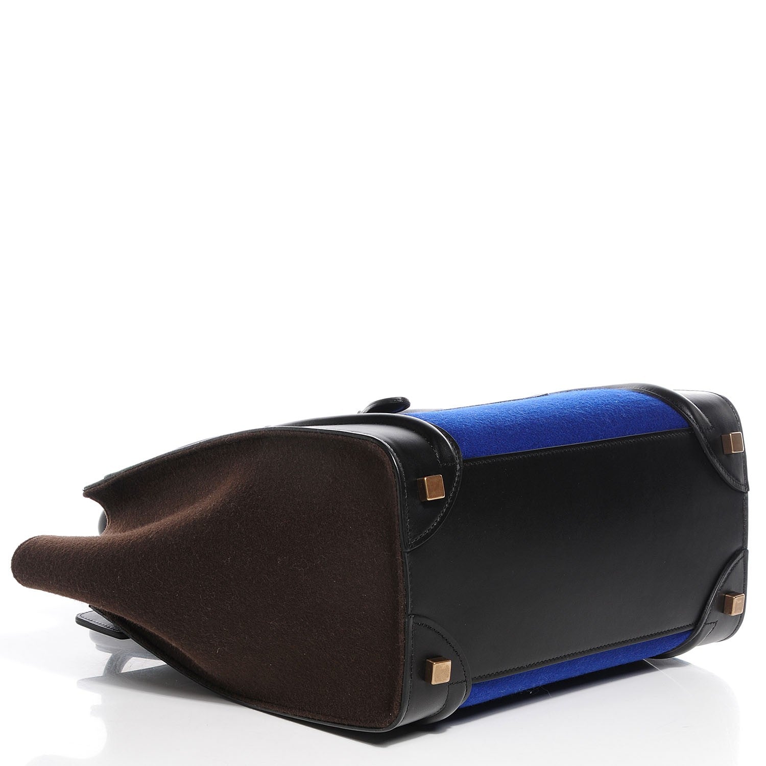 Celine Smooth Calfskin Felt Micro Tri-Color Luggage Indigo 4 of 8