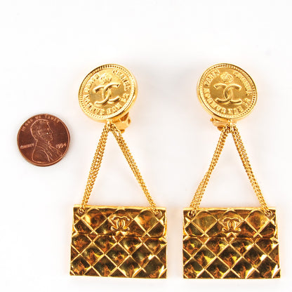 Chanel 2.55 Flap Clip On Earrings 2 of 4