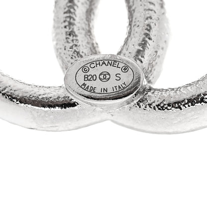 Chanel Crystal Palais Garnier CC Earrings Silver 4 of 5