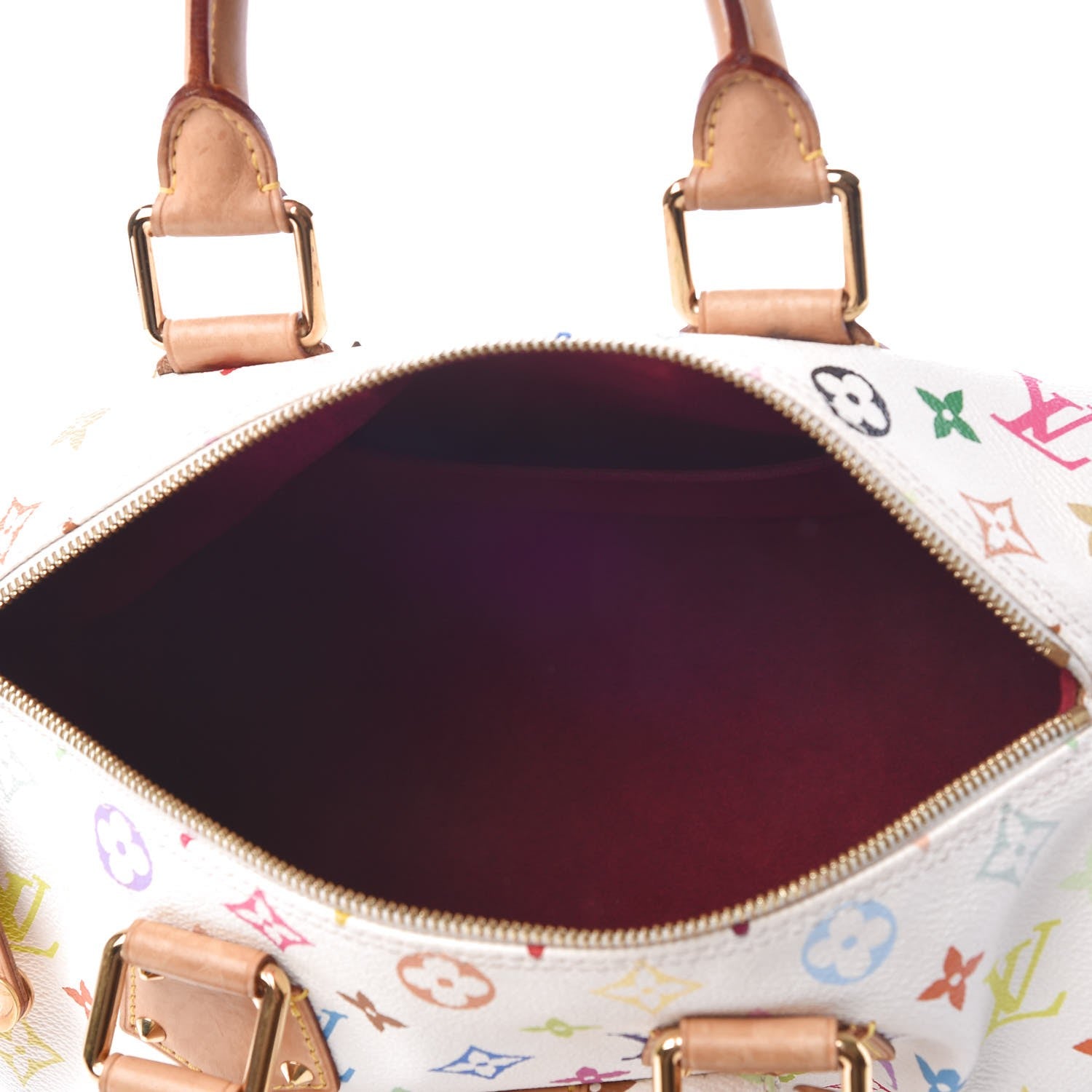 Louis Vuitton Monogram Multicolor Speedy 30 White 5 of 11