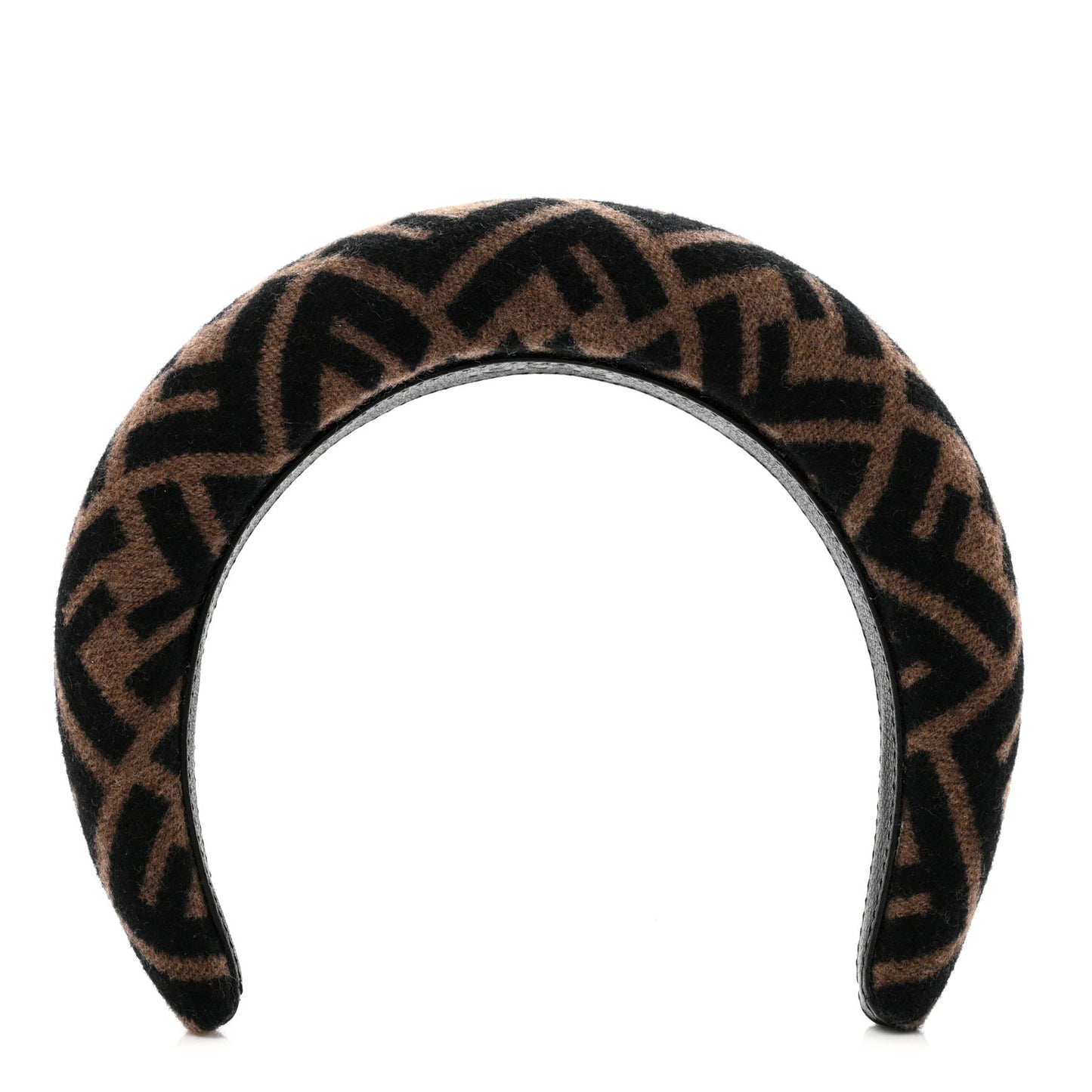 Wool Cashmere FF Logo Headband Tobacco