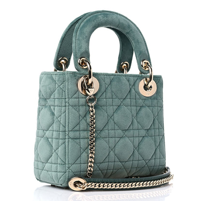Christian Dior Velvet Mini Lady Dior Green 3 of 8