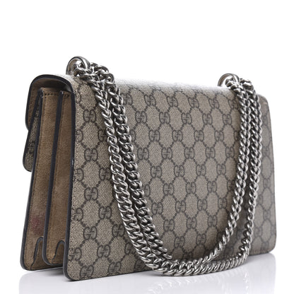 Gucci GG Supreme Monogram Small Dionysus Shoulder Bag Taupe 3 of 13