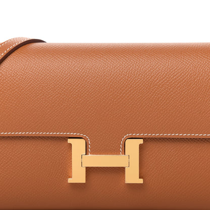 Hermes Epsom Constance Long Wallet To Go Gold 9 of 10