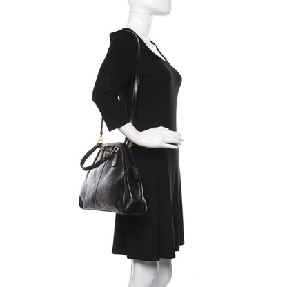 Gucci Calfskin Medium Re(Belle) Top Handle Bag Black 2 of 11