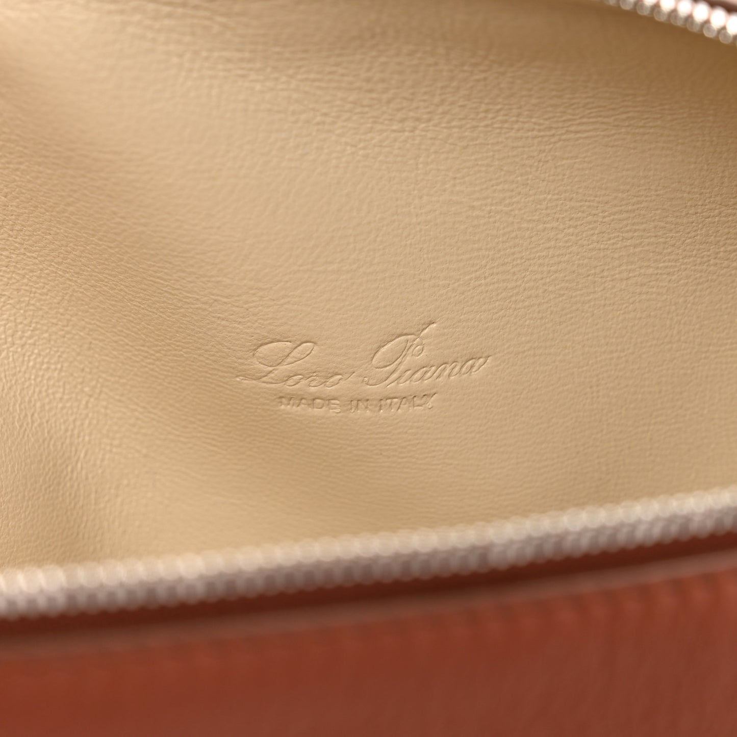 Grained Calfskin L19 Extra Pocket Pouch Kummel