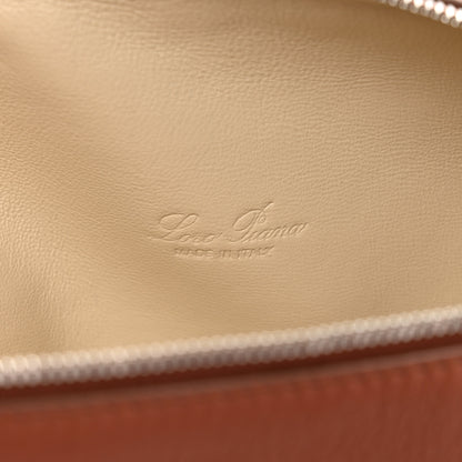 Loro Piana Grained Calfskin L19 Extra Pocket Pouch Kummel 7 of 10