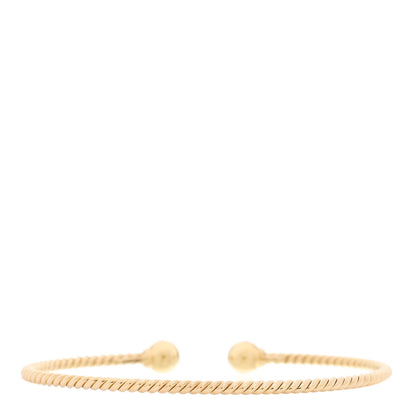 David Yurman 18K Yellow Gold Diamond 6mm Solari Bracelet 2 of 5
