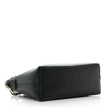 Gucci Dollar Calfskin GG Charm Satchel Black 4 of 20