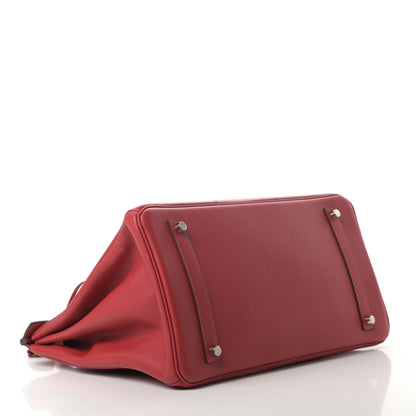 Hermes Swift Epsom Tressage Birkin 35 Rouge Piment Rouge De Coeur Rouge H 4 of 11