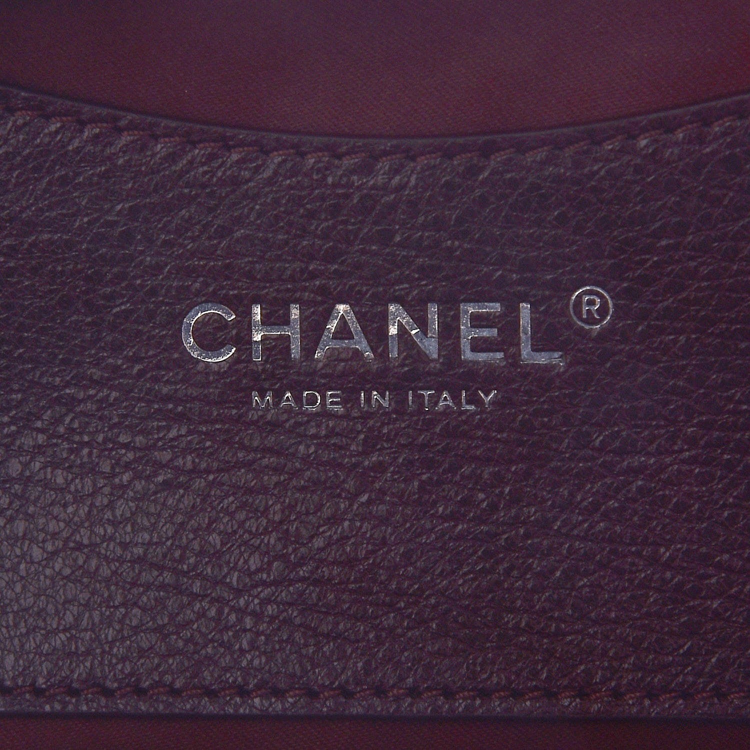 Chanel Glazed Calfskin Stitched On The Road Flap Plum 6 of 8