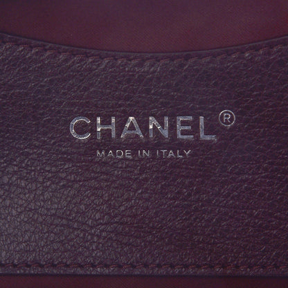 Chanel Glazed Calfskin Stitched On The Road Flap Plum 6 of 8