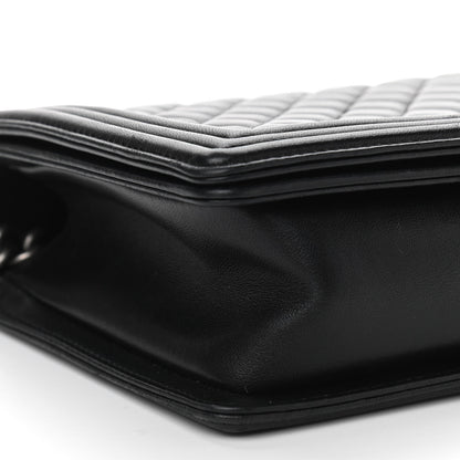 Chanel Lambskin Quilted New Medium Boy Flap Black 9 of 10