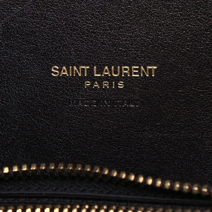 Saint Laurent Patent Crocodile Embossed Small Sac de Jour Black 6 of 12