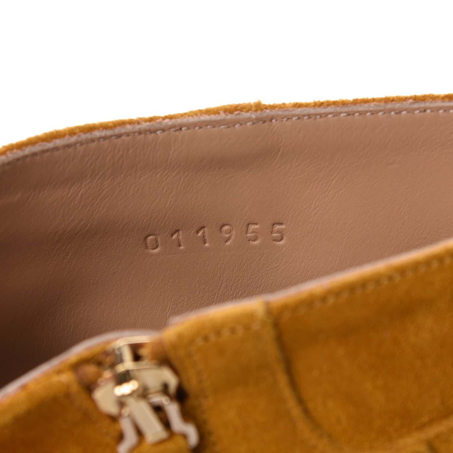 Chloe Suede Sheepskin Studded Susanna Ankle Boots 37 Luminous Ochre 8 of 10