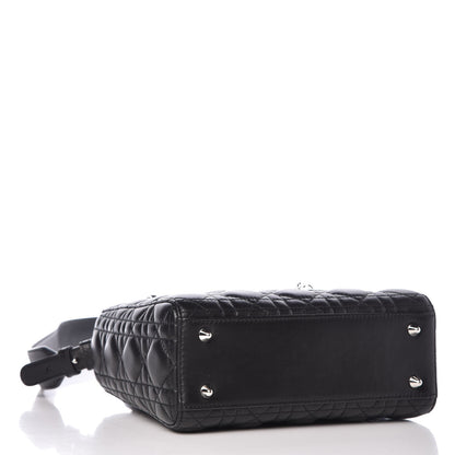 Christian Dior Lambskin Cannage Small Lucky Badges My Lady Dior Black 5 of 9