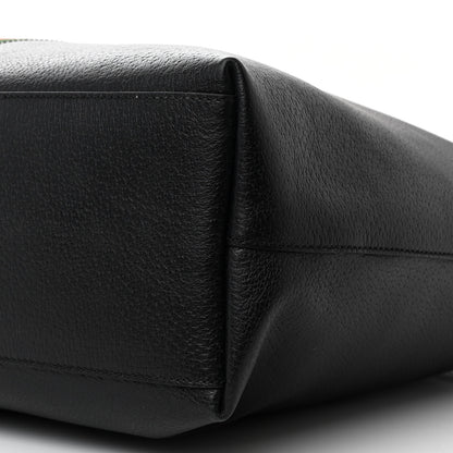 Gucci Textured Calfskin Web Medium Ophidia Shopping Tote Black 10 of 11