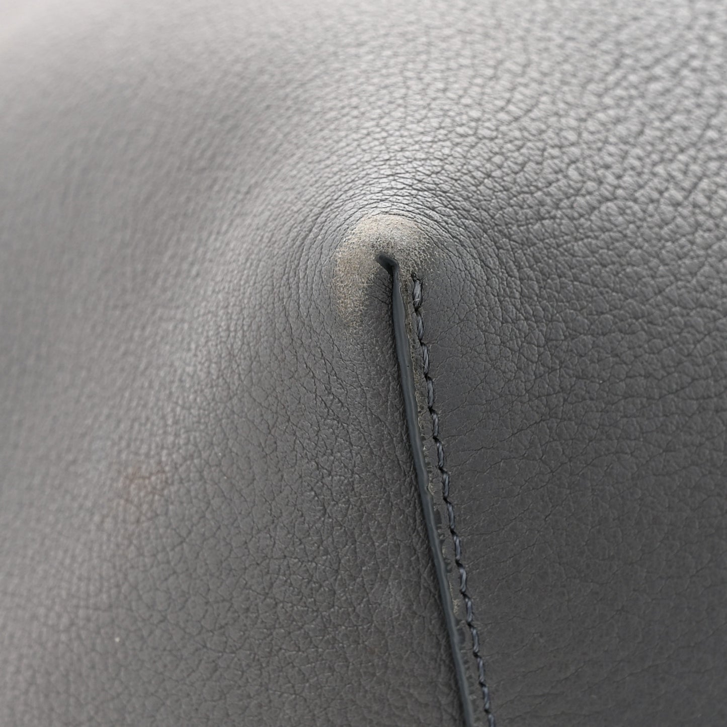Grained Calfskin Park Tote Three Grey