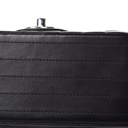 Chanel Lambskin Chevron Quilted Mini Square Flap Black 10 of 15