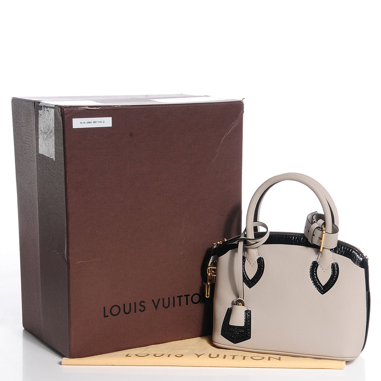 Cuir Obsession Lockit BB Gris