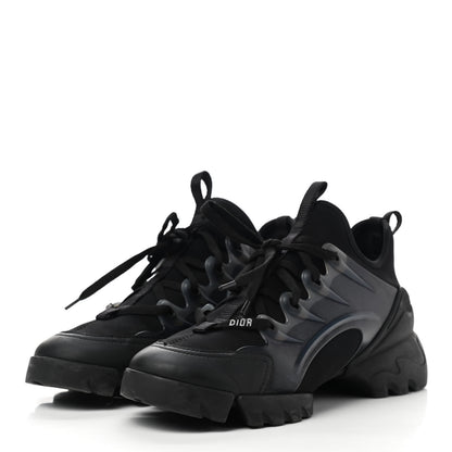 Christian Dior Neoprene Rubber Womens D-Connect Sneakers 38 Black 3 of 11