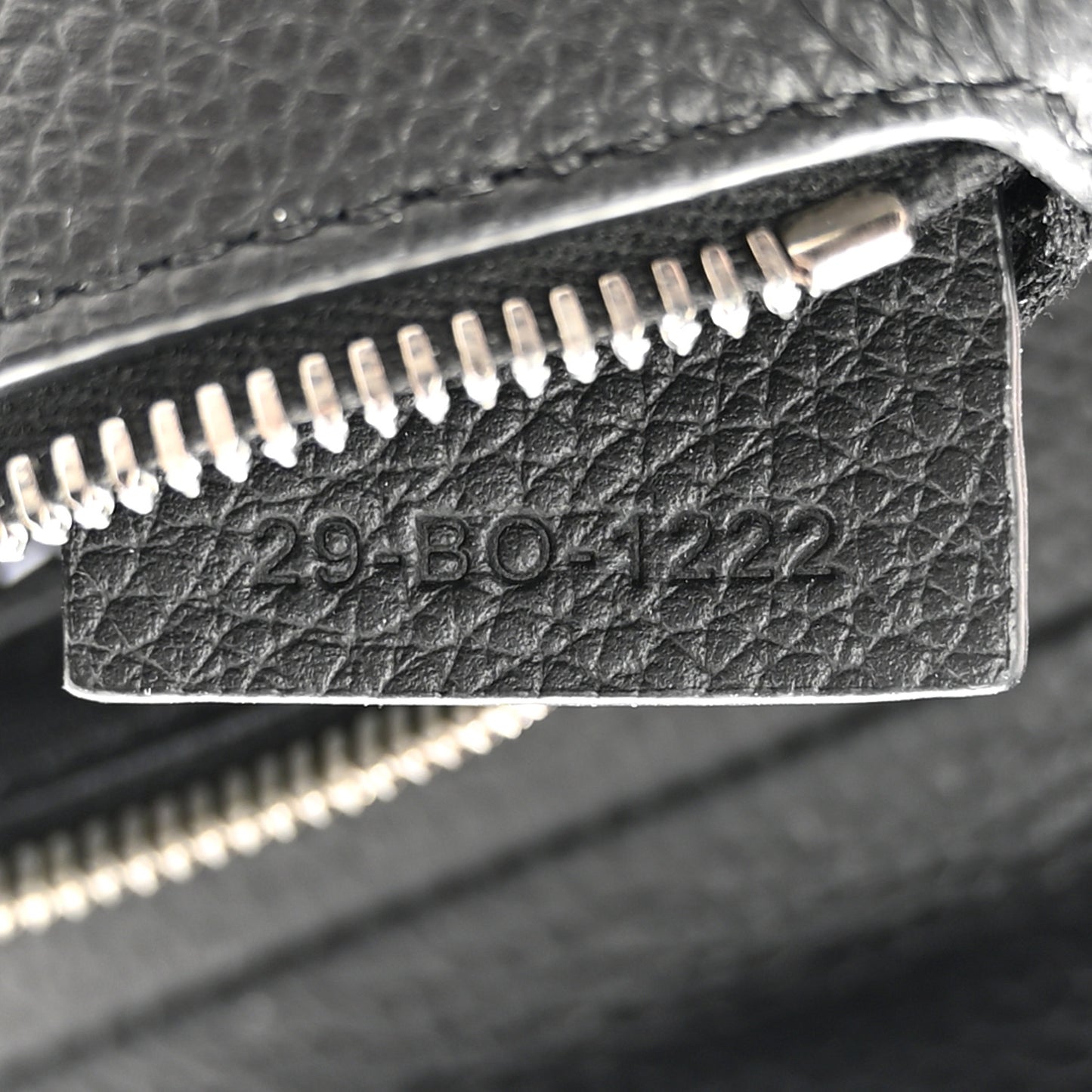 Grained Calfskin Mens Mini Saddle Bag Black