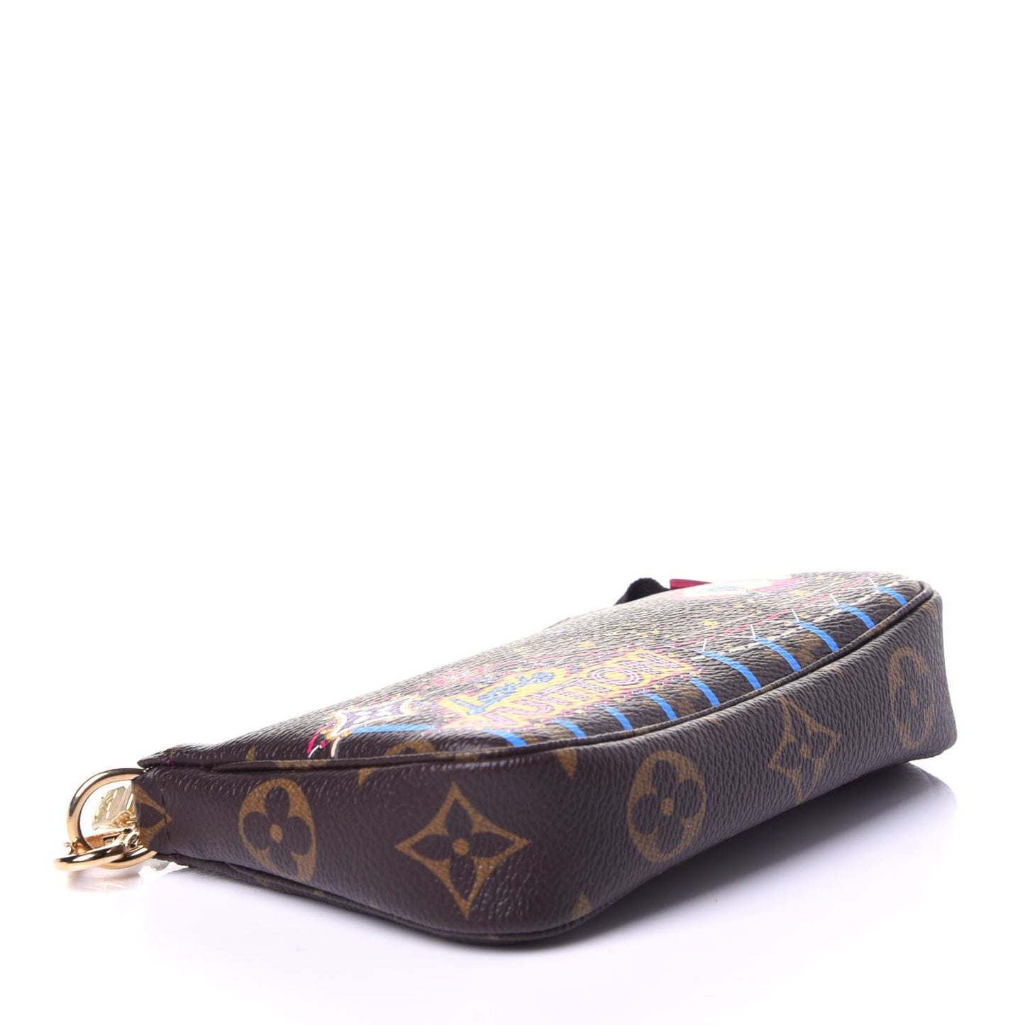 Monogram 2020 Christmas Animation Roller Coaster Mini Pochette Accessories Pivoine