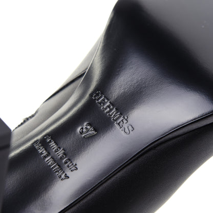 Hermes Calfskin Saint Germain Ankle Boots 37 Black 10 of 13
