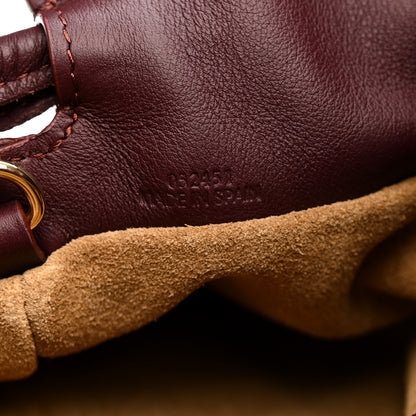 Loewe Calfskin Mini Flamenco Knot Clutch Dark Burgundy 8 of 11